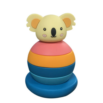 Bloques de acoplamiento de silicona educativa personalizables Bloques de juego Montessori