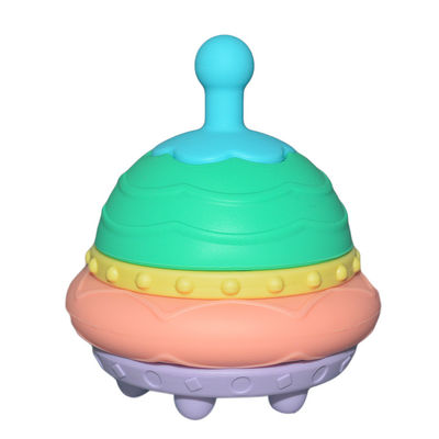 Juguete Educativo Para Niños Personalizable Hamburguesa Juguete de apilamiento silicona