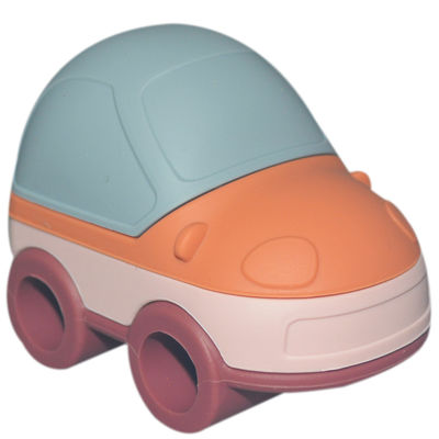 MHC Montessori Educativo Bebé Taxi Silicona Bloques de apilamiento Silicona juguetes de apilamiento