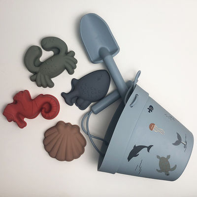Niños de silicona no tóxico juego de instrucción miniatura de playa para niños