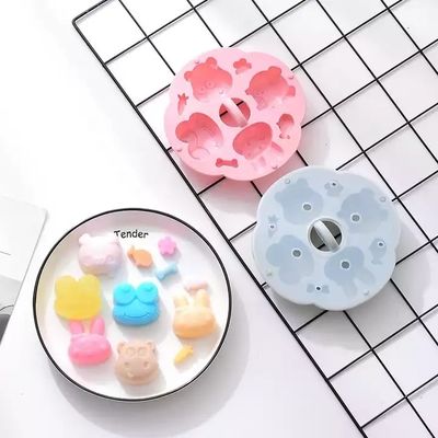 Contenedores de congelador de silicona para almacenamiento de alimentos para bebés con tapa