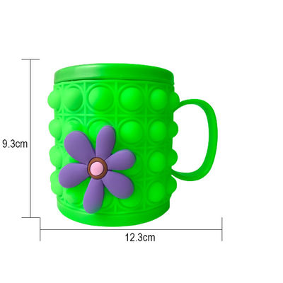 No adhesivo fácil limpieza bebé silicona niños taza exprimir tazas posibilidades de personalización