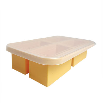 Alimento para bebés seguro y conveniente caja de silicona para bebés lavaplatos seguro libre de BPA