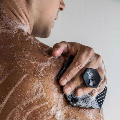 MHC Productos de baño para bebés Negro Exfoliante Masaje del cuero cabelludo Limpieza Facial Limpieza Lavado Baño Cuerpo Peinado de silicona lindo