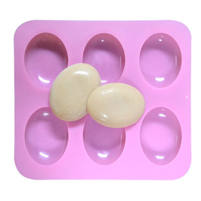 Molde de jabón de silicona de tamaño personalizado para DIY Torta de jabón hecha a mano en forma ovalada