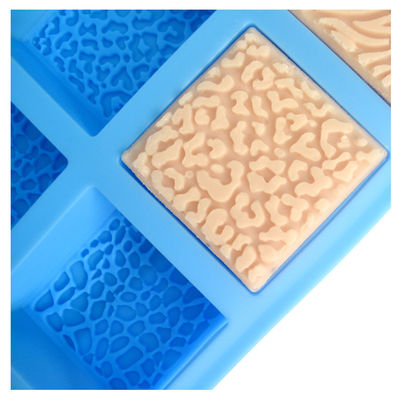 MHC de alta calidad personalizada de calidad alimentaria 3d Rectángulo hecha a mano silicona de jabón molde