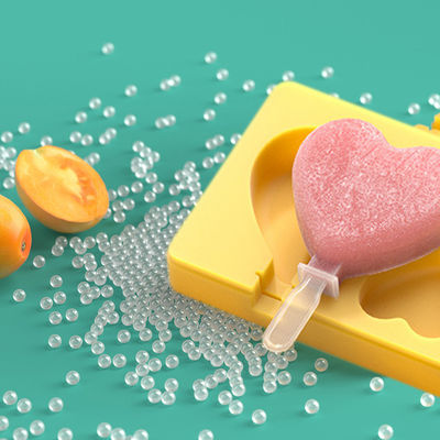 MHC forma de corazón helado moldeado silicona grande con palos helado para niños niños pequeños