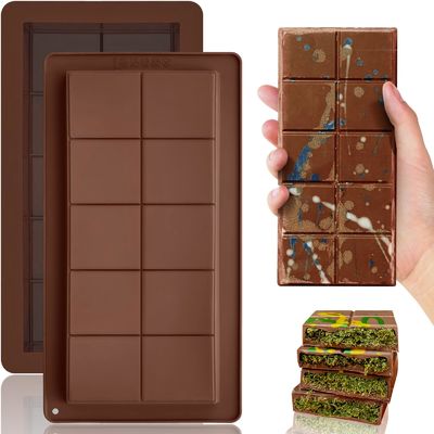 MHC Dubai Molde de silicona de plástico acrílico de chocolate Molde para molde de pastel de chocolate