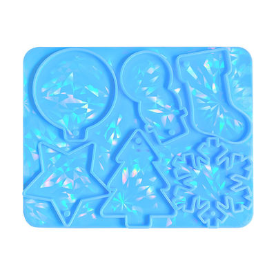 MHC Árbol de Navidad colgando moldes de resina de silicona modelo para la decoración de cristal