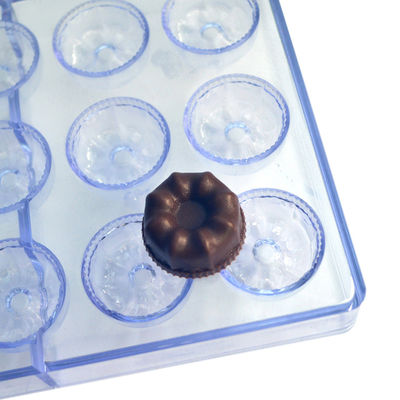 MHC Grado alimenticio Molde de chocolate de silicona personalizado hecho a mano 3D plástico duro policarbonato molde de chocolate