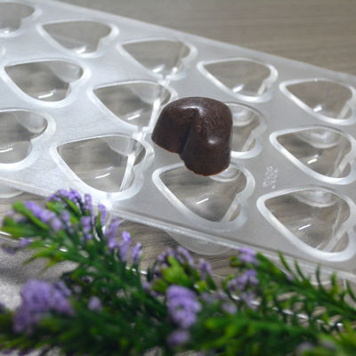 Personalizado 100% alimenticio Silicone Molde de chocolate aprobado por la FDA con buena resistencia al calor
