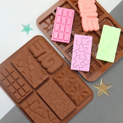 MHC Dubai Molde de chocolate Kit profundo Grandes moldes de pastel de horneado Pistachio 3d Silicona personalizada Dubai Molde de chocolate