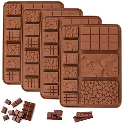 MHC Navidad Profundo Dubai Molde de Barras de Chocolate Personalizado Gran Rectángulo Molde de Chocolate de Silicona
