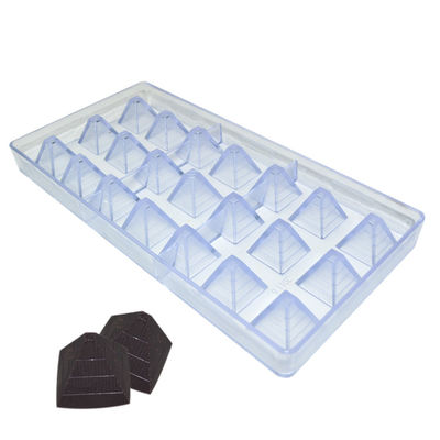 Molde de chocolate de policarbonato en forma de pirámide especial de grado alimenticio para la fabricación de chocolate